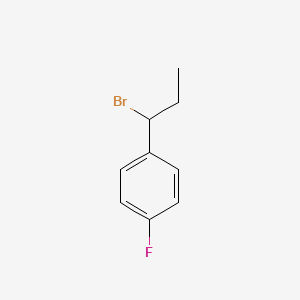 molecular formula C9H10BrF B7860358 1-(1-Bromopropyl)-4-fluorobenzene 