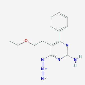 molecular formula C14H16N6O B078605 Azidopyrimidine CAS No. 10597-58-7