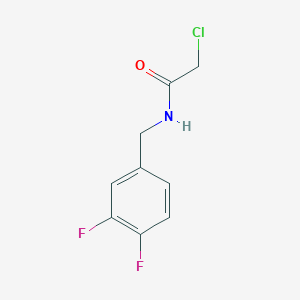 2-chloro-N-[(3,4-difluorophenyl)methyl]acetamide