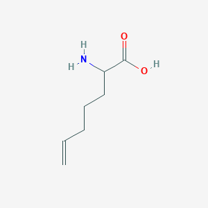 molecular formula C7H13NO2 B078608 2-Aminohept-6-enoic acid CAS No. 10325-17-4