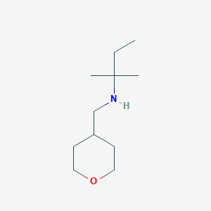 2-Methyl-N-((tetrahydro-2H-pyran-4-yl)methyl)butan-2-amine