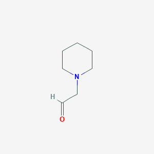 molecular formula C7H13NO B7861088 1-Piperidineacetaldehyde 