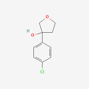 molecular formula C10H11ClO2 B7861744 3-(4-Chlorophenyl)oxolan-3-ol 