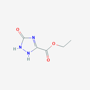 molecular formula C5H7N3O3 B7861802 ethyl 5-oxo-1,2-dihydro-1,2,4-triazole-3-carboxylate 