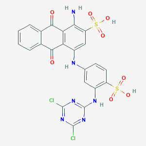 molecular formula C23H14Cl2N6O8S2 B078619 Procion blue MX-R CAS No. 13324-20-4