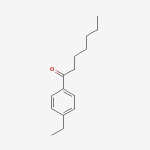 molecular formula C15H22O B7862138 1-(4-Ethylphenyl)heptan-1-one 