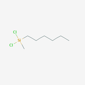 molecular formula C7H16Cl2Si B078623 Dichlorohexylmethylsilane CAS No. 14799-94-1