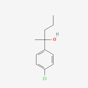 molecular formula C11H15ClO B7862472 2-(4-Chlorophenyl)-2-pentanol 
