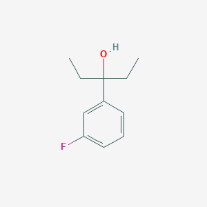 molecular formula C11H15FO B7862581 3-(3-Fluorophenyl)-3-pentanol 