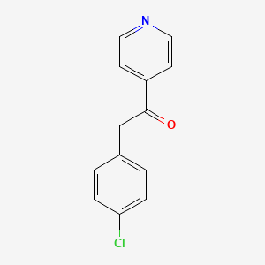 molecular formula C13H10ClNO B7862646 2-(4-Chlorophenyl)-1-(pyridin-4-yl)ethanone CAS No. 16273-84-0