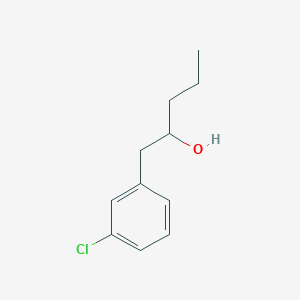 molecular formula C11H15ClO B7862690 1-(3-Chlorophenyl)pentan-2-ol 