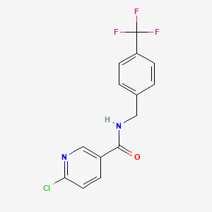 6-Chloro-N-[4-(trifluoromethyl)benzyl]nicotinamide