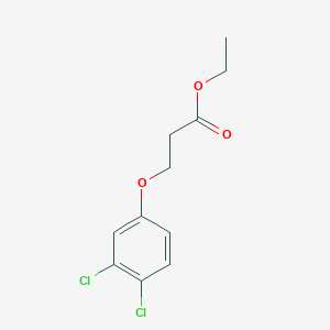 molecular formula C11H12Cl2O3 B7863235 Ethyl 3-(3,4-dichlorophenoxy)propanoate 