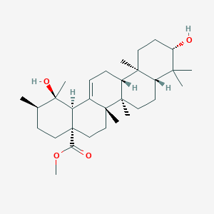 methyl (1R,2R,4aS,6aR,6aS,6bR,8aR,10S,12aR,14bS)-1,10-dihydroxy-1,2,6a,6b,9,9,12a-heptamethyl-2,3,4,5,6,6a,7,8,8a,10,11,12,13,14b-tetradecahydropicene-4a-carboxylate