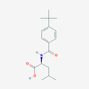 molecular formula C17H25NO3 B7864097 N-[4-(1,1-dimethylethyl)benzoyl]leucine 