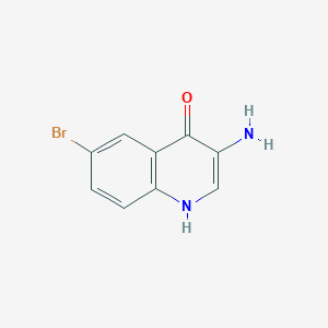 molecular formula C9H7BrN2O B7864390 6-Bromo-3-Amino-4-quinolinol 
