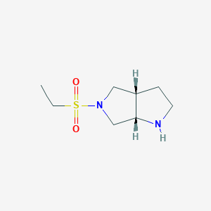 molecular formula C8H16N2O2S B7864554 cis-5-(Ethylsulfonyl)octahydropyrrolo[3,4-b]pyrrole 
