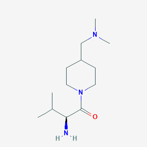 molecular formula C13H27N3O B7865009 (S)-2-Amino-1-(4-dimethylaminomethyl-piperidin-1-yl)-3-methyl-butan-1-one 