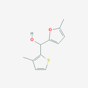 molecular formula C11H12O2S B7865404 5-Methyl-2-furyl-(3-methyl-2-thienyl)methanol 