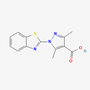 1-(1,3-Benzothiazol-2-yl)-3,5-dimethyl-1H-pyrazole-4-carboxylic acid