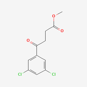 molecular formula C11H10Cl2O3 B7865511 Methyl 4-(3,5-dichlorophenyl)-4-oxobutyrate 