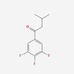 molecular formula C11H11F3O B7865568 3-Methyl-1-(3,4,5-trifluorophenyl)butan-1-one 