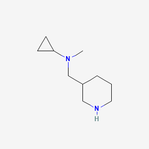 molecular formula C10H20N2 B7865612 N-methyl-N-(piperidin-3-ylmethyl)cyclopropanamine 
