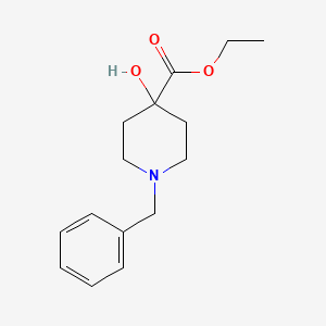 molecular formula C15H21NO3 B7865950 Ethyl 1-benzyl-4-hydroxypiperidine-4-carboxylate CAS No. 23781-00-2