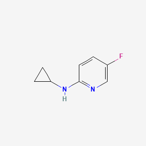 molecular formula C8H9FN2 B7866035 N-cyclopropyl-5-fluoropyridin-2-amine 