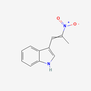 molecular formula C11H10N2O2 B7866277 3-[(1E)-2-nitroprop-1-en-1-yl]-1H-indole 