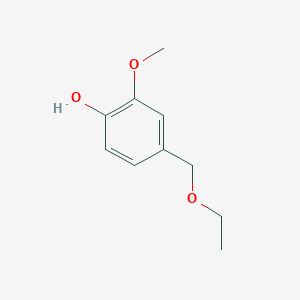 molecular formula C10H14O3 B078666 4-(Ethoxymethyl)-2-methoxyphenol CAS No. 13184-86-6