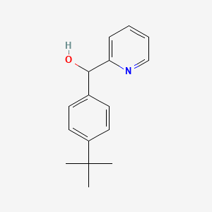molecular formula C16H19NO B7866703 4-tert-Butylphenyl-(2-pyridyl)methanol 