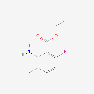 molecular formula C10H12FNO2 B7866933 Ethyl 2-amino-6-fluoro-3-methylbenzoate 