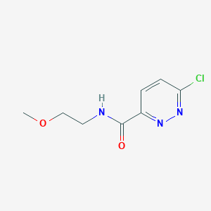 molecular formula C8H10ClN3O2 B7866981 3-Pyridazinecarboxamide, 6-chloro-N-(2-methoxyethyl)- CAS No. 202135-66-8