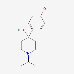 molecular formula C15H23NO2 B7867158 4-Hydroxy-4-(4-methoxyphenyl)-1-iso-propylpiperidine 