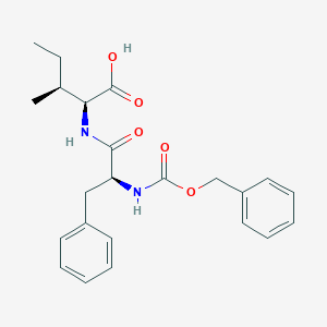 molecular formula C23H28N2O5 B078672 N-(N-((Phenylmethoxy)carbonyl)-L-phenylalanyl)-L-isoleucine CAS No. 13123-01-8