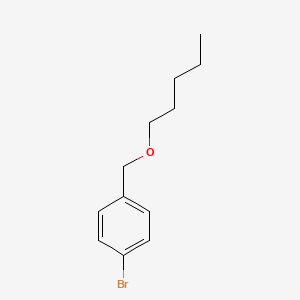 molecular formula C12H17BrO B7867289 1-Bromo-4-((pentyloxy)methyl)benzene 