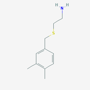 2-{[(3,4-Dimethylphenyl)methyl]sulfanyl}ethan-1-amine
