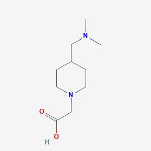 molecular formula C10H20N2O2 B7867379 (4-Dimethylaminomethyl-piperidin-1-yl)-acetic acid 