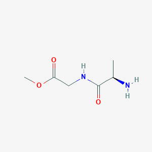 molecular formula C6H12N2O3 B7867404 Methyl D-alanylglycinate 
