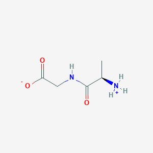 2-[[(2R)-2-azaniumylpropanoyl]amino]acetate