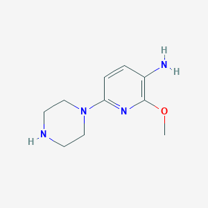 2-Methoxy-6-piperazin-1-ylpyridin-3-amine