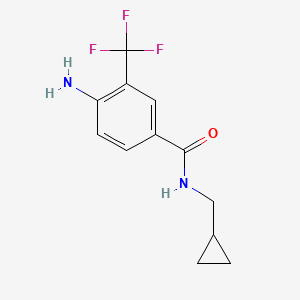 4-amino-N-(cyclopropylmethyl)-3-(trifluoromethyl)benzamide