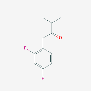 molecular formula C11H12F2O B7867604 1-(2,4-Difluorophenyl)-3-methylbutan-2-one 