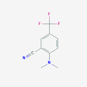 molecular formula C10H9F3N2 B7867747 2-(Dimethylamino)-5-(trifluoromethyl)benzonitrile 