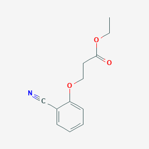 molecular formula C12H13NO3 B7867885 Ethyl 3-(2-cyanophenoxy)propanoate 