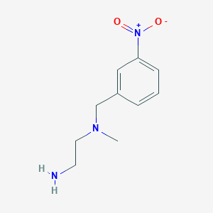 molecular formula C10H15N3O2 B7867986 N*1*-Methyl-N*1*-(3-nitro-benzyl)-ethane-1,2-diamine 