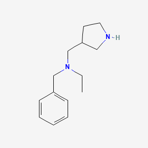 molecular formula C14H22N2 B7868266 Benzyl-ethyl-pyrrolidin-3-ylmethyl-amine 
