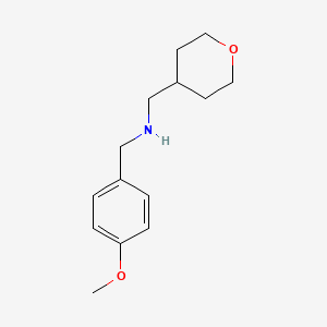 molecular formula C14H21NO2 B7868279 N-(4-Methoxybenzyl)-1-(tetrahydro-2H-pyran-4-yl)methanamine 