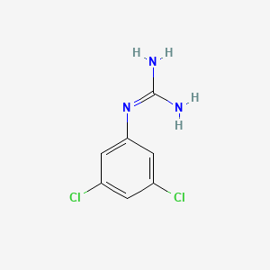 molecular formula C7H7Cl2N3 B7868371 1-(3,5-Dichlorophenyl)guanidine 